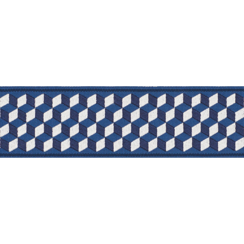 Schumacher x Miles Redd Tumbling Blocks Tape, Blue