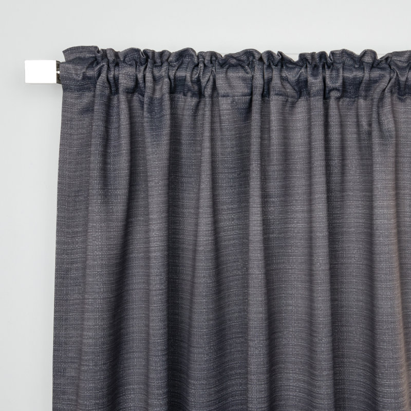 Jaecion Room Darkening Curtain Panel Pair, Dark Gray