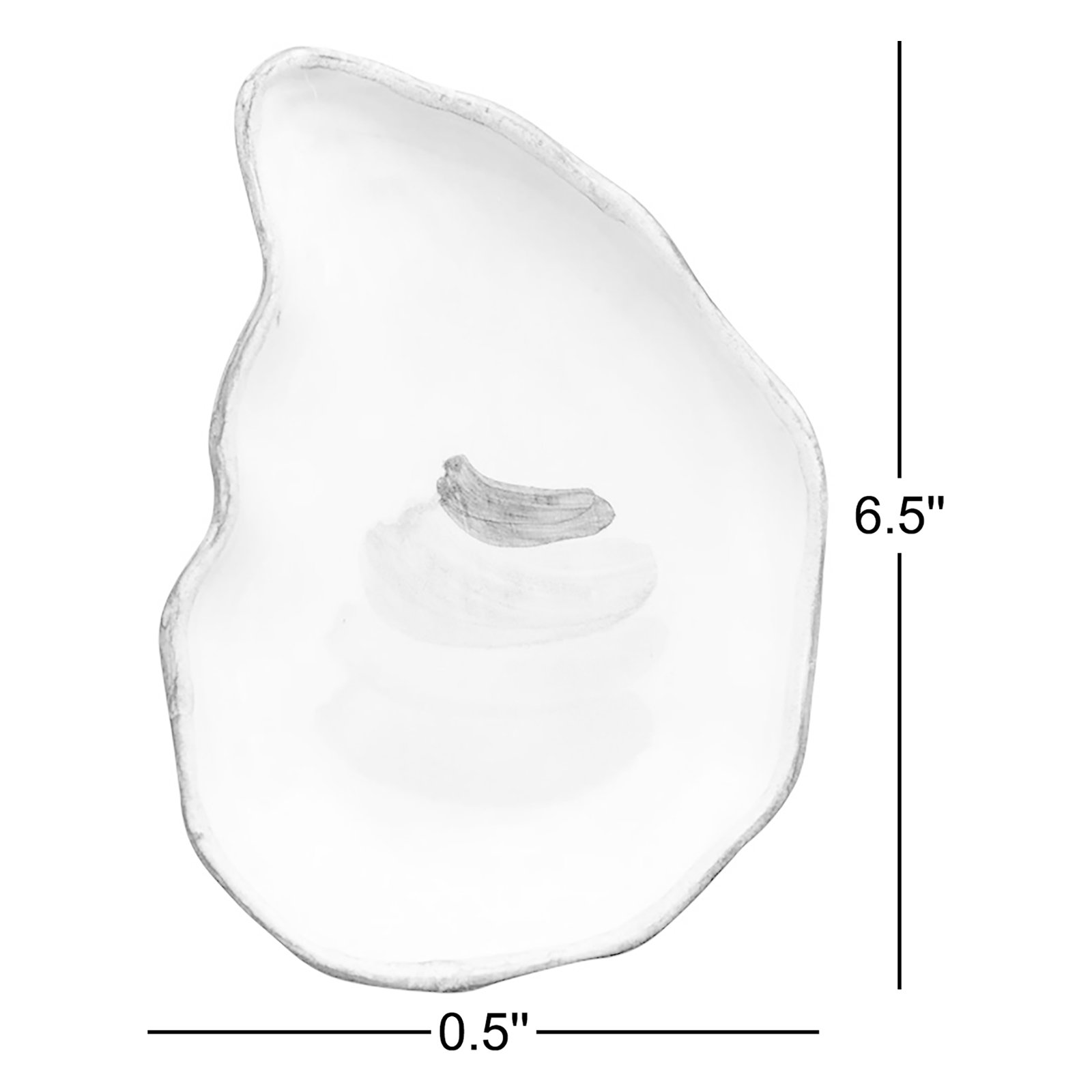 Seaside Small Oyster 6.5" Bread Plate