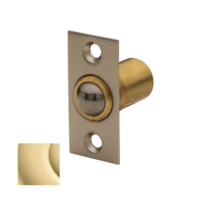 Adjustable Ball Catch for Door, Unlacquered Brass