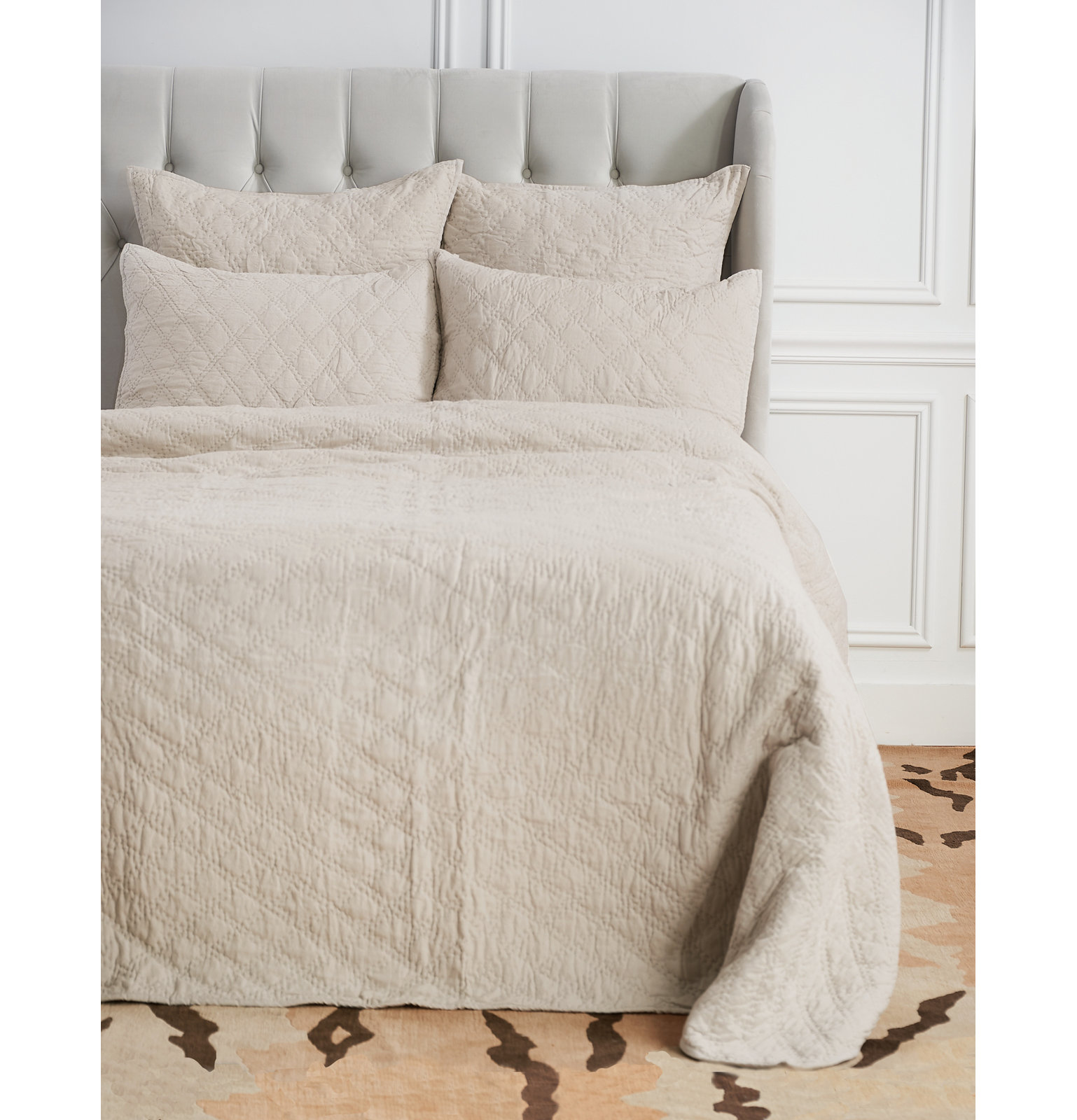 Gilmore Cotton Shams, Standard, Natural