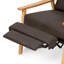 Fauteuil inclinable en cuir pleine fleur de 72 cm de large avec structure en bois-2080482801