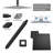 Shower Faucet Matte Black Shower System With 12 Inches And 6Inch Rain Shower Head With Handheld Spray