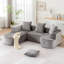 Canapé modulaire de style contemporain avec méridienne en L-1333667306
