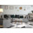Cozy Modern Geometric Grey White Area Rug-529187646
