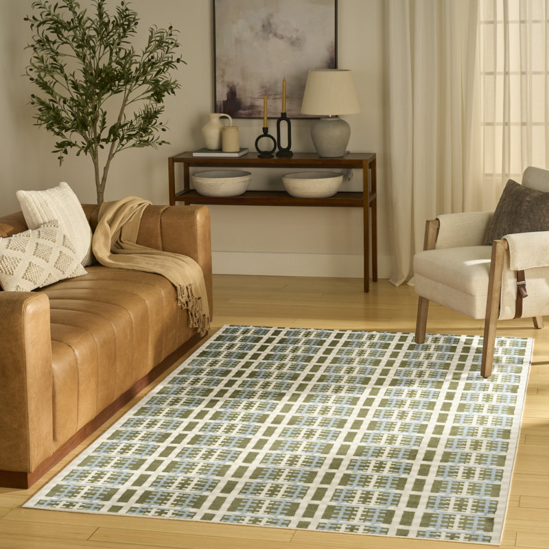 Tapis bleu James Green, Rectangle 4pi x 6 pi