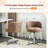 Swivel Office Chair Plush Teddy Boucle Upholstery Stable No-Rolling Base For Living Room And Bedroom-14046018
