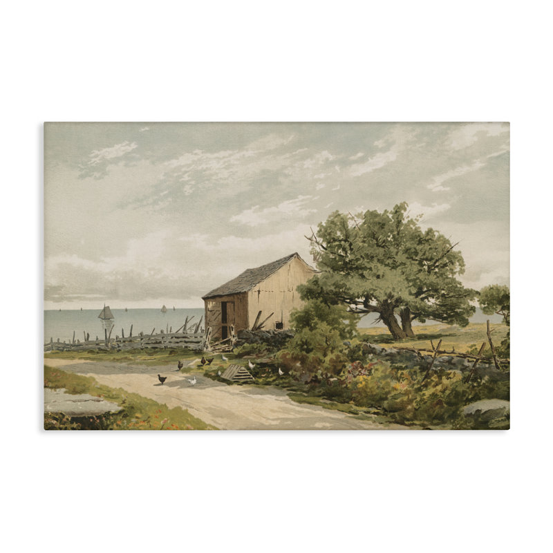 Toile «Road To The Shore», conception réalisée par le domaine public, H 16 po x l 24 po