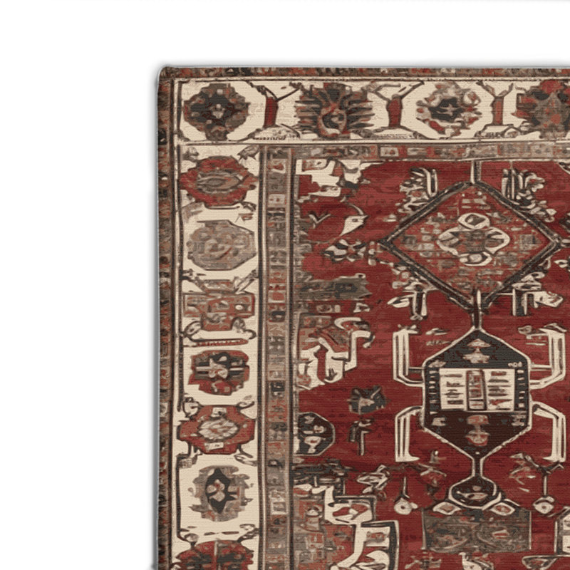Tapis turc intérieur et extérieur brun, Rectangulaire 8 pi x 10 pi