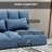 Adjustable Floor sofa Foldable Lazy Sofa Sleeper w/ 2 Pillows