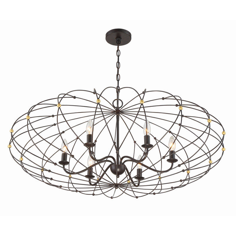 Lustre sphérique unique à 6 lumières Arthur-James