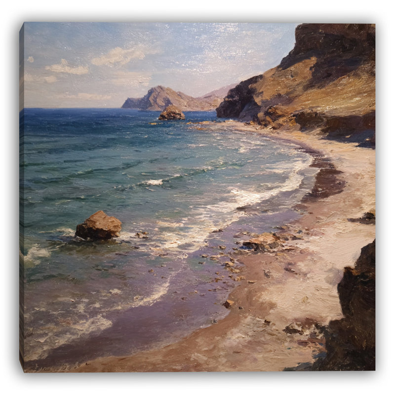 «Artist by the Shore», art mural sur toile tendue, H 30 po x l 30 po