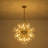 21-Light Swirled Glass Bubble Globe Sphere Chandelier-1663589795