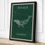 Whale in Lines Scandinavian - Wrapped Canvas-224379041-224379046