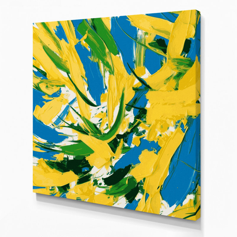 Art mural sur toile Neo Expressionism 32, H 12 po x l 12 po