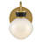 Fran Lucy Single Light Schoolhouse Bath Vanity Wall Sconce with Cased Opal Glass-1828831214