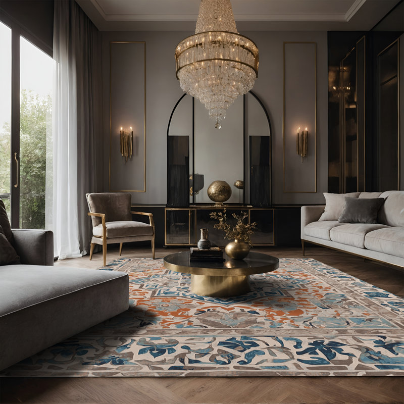 Tapis gris soyeux et moelleux, Tapis de couloir 2 pi x 4 pi