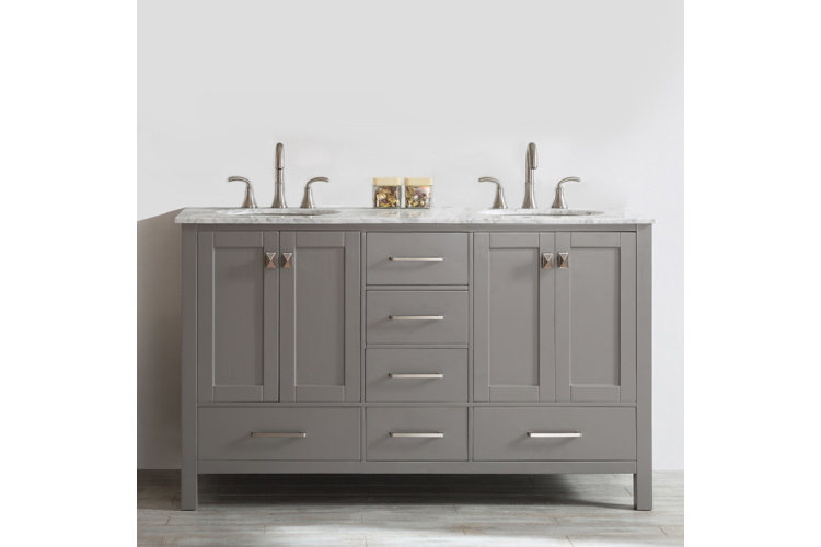 Newtown 60" Double Bathroom Vanity Set