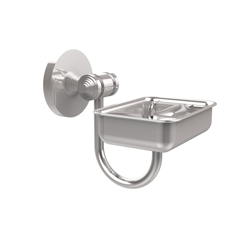 Plat de savon à fixation murale Trond, Chrome poli