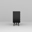 Buffet noir H 31,4 po