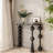 Black Solid Wood Console Table-1265096901
