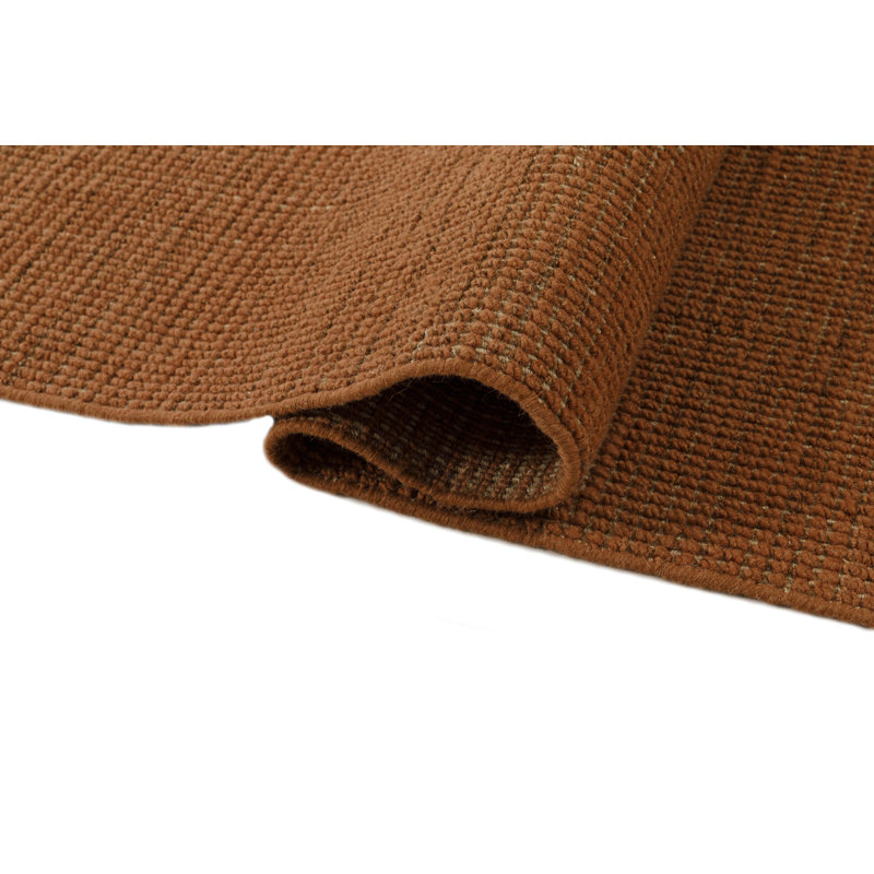 Guthrie Novi Hand-Loomed Wool Solid Area Rug, Clay, Runner 2'6" x 8'
