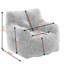 Fauteuil à billes doux en mousse capitonnée, siège confortable et élégant pour les intérieurs modernes-1523031292