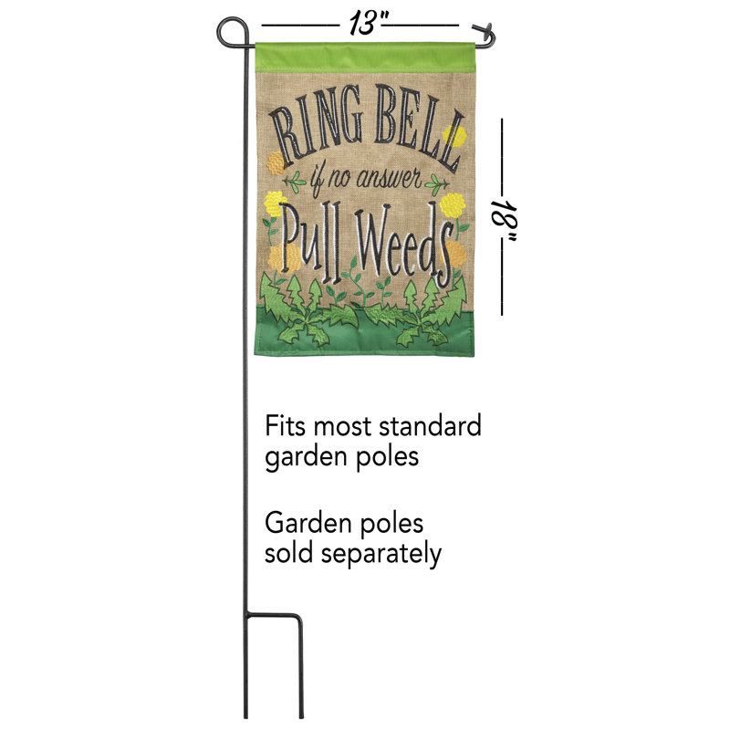Drapeau de jardin en polyester 1 pi 6 po x 1 pi Koffler