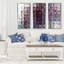 « Tile art » par Mark Lawrence, ensemble de 3 reproductions d’art sur toile-1148300271