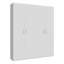 Tenae Modern hinged door wardrobe, 2-doors, space-saving, engineered wood, white-1033585848