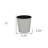 5" Silver Recycled Plastic Indoor Outdoor Round Pot Planter