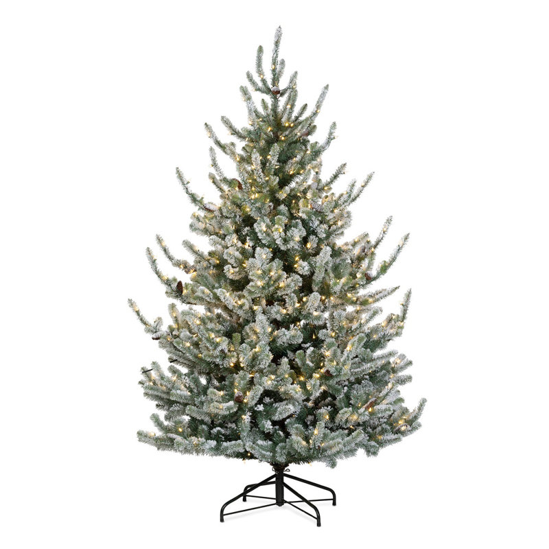 Tree Lot Lighted Artificial Christmas Tree, 7.5' H