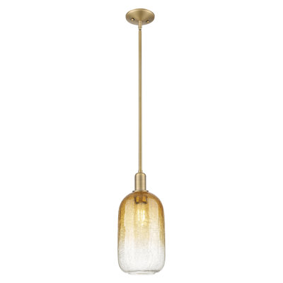 Downtown Urban - Cloche Brookhaven - Mini-luminaire suspendu avec tige 7 po 1 lumière - Abat-jour