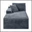 Canapé modulaire gris en velours côtelé, fauteuil d'appoint sans accoudoirs pour salon-223531706-223531704