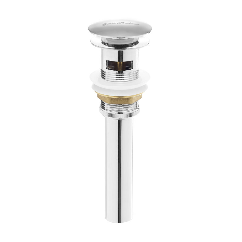 Swiss Madison Pop-Up Bathroom Sink Drain, Silver