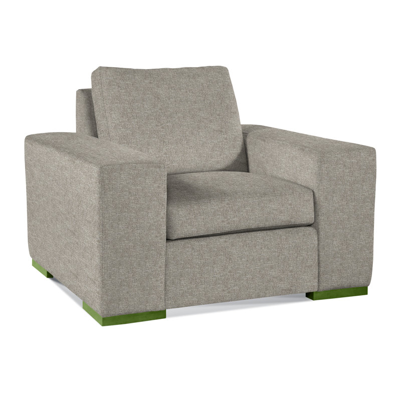 Memphis Armchair, Basic Gray; 0317-83, Honey