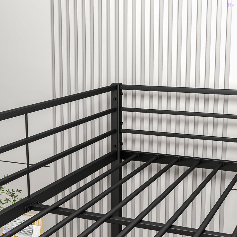 Lit superposé double au-dessus de double avec rails de sécurité, conception robuste et peu encombrante