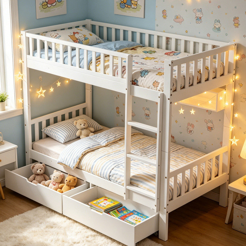 European Single (90 X 200 Cm) Bunk Bed Bed Frame