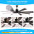 72" Walnut Led Ceiling Fan Light With 8 Wooden Blades, Remote Control, Adjustable Color Temperature For Living Room, Bedroom, Or Dining Room