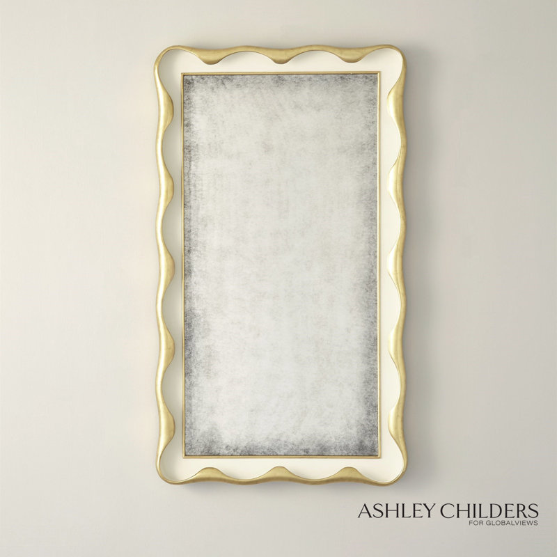 Venus Mirror, Cream/Gold
