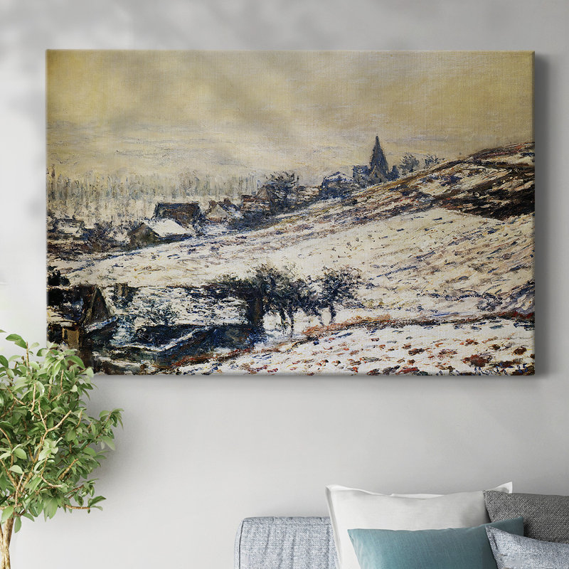 «Winter at Giverny», 1885, toile tendue avec châssis, H 12 po x l 18 po