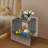 2 Tiers Acrylic Bedside Table With Open Storage Shelf-188515695