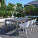 Anautica 86.5'' Rectangular 6 - Person Outdoor Dining Set