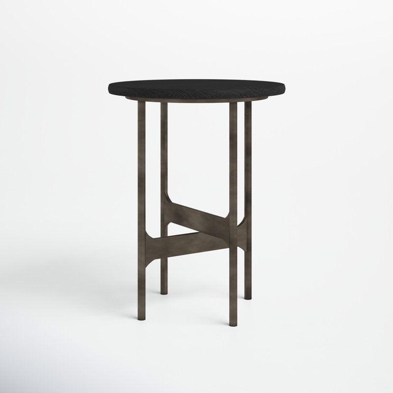 Erminia Solid Wood Top End Table