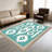 Turquoise Southwestern carpet-easy to clean, machine-washable, soft and comfortable; suitable for door mats, kitchens, living rooms, bedrooms, corridors, and laundry areas. Easy to clean, durable carpet for home decoration.-129890343