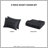 Luxurious Polyester Bedding Sets, Black Jacquard Style For Home