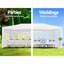 10x20' Outdoor Wedding Tent With 6 Removable Sidewalls & Reflective Material Party Feature