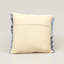 Coussin décoratif en coton à franges bleues avec garniture en polyester, tissu texturé tissé, 45,7 cm x 45,7 cm