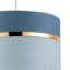 18cm H Fabric Drum Lamp Shade ( No Direct Attachment Method ) in Blue