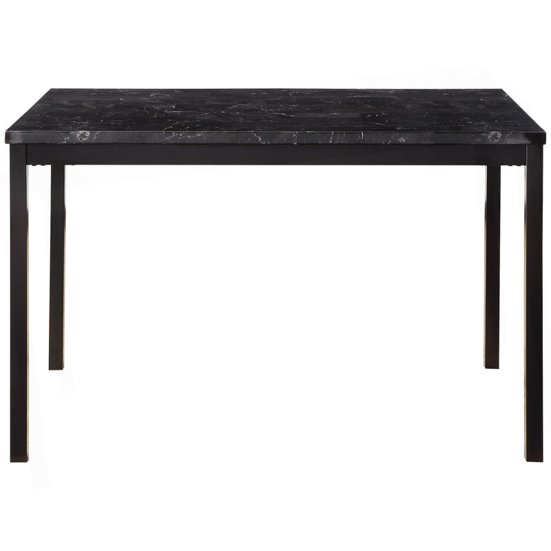 Cadre de table de salle à manger 1 pièce, Noir